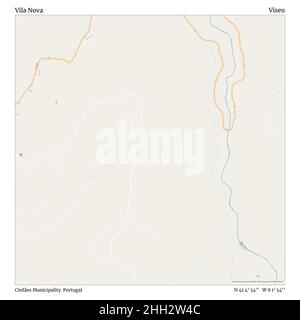Vila Nova, comune di Cinfães, Portogallo, Viseu, N 41 4' 54'', W 8 1' 54''', mappa, mappa senza tempo pubblicata nel 2021. Viaggiatori, esploratori e avventurieri come Florence Nightingale, David Livingstone, Ernest Shackleton, Lewis and Clark e Sherlock Holmes si sono affidati alle mappe per pianificare i viaggi verso gli angoli più remoti del mondo, Timeless Maps sta mappando la maggior parte delle località del mondo, mostrando il successo di grandi sogni Foto Stock