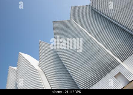 Dettagli dell'architettura del teatro della musica e dell'opera in città - Szczecin, Polonia. Foto Stock