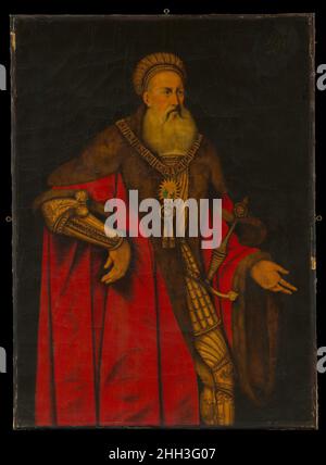 Friedrich i (1460-1536), Margravio di Brandeburgo-Ansbach attribuito a Franz Wolfgang Rohrich tedesco. Friedrich i (1460-1536), Margravio di Brandeburgo-Ansbach. Attribuito a Franz Wolfgang Rohrich (tedesco, 1787–1834). Olio su tela. Dipinti Foto Stock