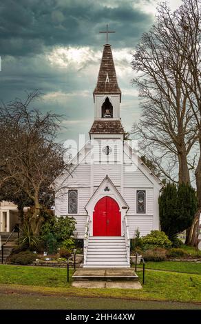 San Paolo Chiesa Episcopale, Port Townsend, Washington, Stati Uniti d'America Foto Stock