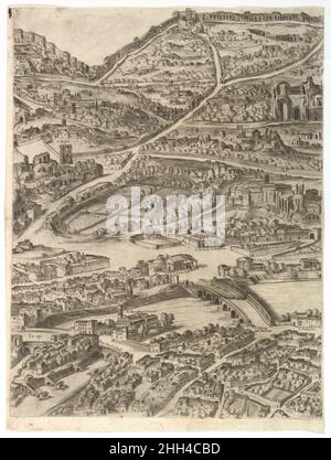 Piano della Città di Roma. Parte 5 con le Terme di Caracalla, la Santa Sabina e parte del Tevere 1645 Antonio Tempesta parte italiana della prima metà della mappa di Roma. Raffigurata una parte meridionale della città con le Terme di Caracalla (dette Thermae Antoninianae), la Santa Sabina e parte del Tevere. Piano della Città di Roma. Parte 5 con le Terme di Caracalla, Santa Sabina e parte del Tevere 414807 Foto Stock