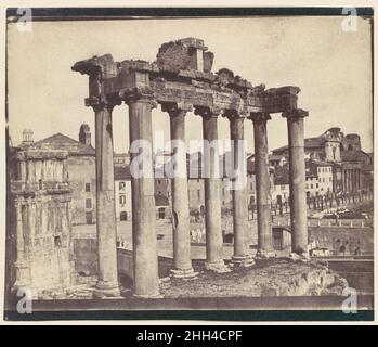 [Tempio di Concord, Roma] 1850s attribuito a Calvert Richard Jones britannico, gallese. [Tempio di Concord, Roma] 269019 Foto Stock