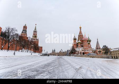 Cattedrale di San Basilio in Piazza Rossa di Mosca, Russia Foto Stock