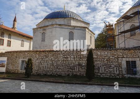 Bakhchisarai, Crimea - 14 marzo 2021: durbe settentrionale del Palazzo di Khan a Bakhchysarai Foto Stock