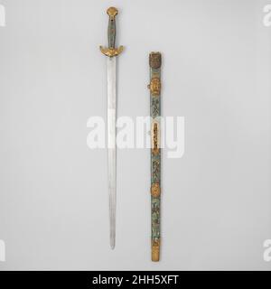 Spada con scabbard 17th secolo cinese. Spada con scabbardo 25108 Foto Stock