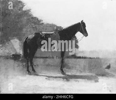 Cavallo Sella in Farm Yard ca. 1870–75 Winslow Homer American. Cavallo da sella in Farm Yard 11135 Foto Stock