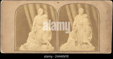 [Pair of Early Stereograph views of British statue] 1850s–1910s John Browning British. [Pair of Early Stereograph views of British Statues] 288244 Foto Stock