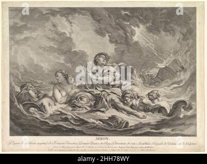 Arion 1763–66 Augustin de Saint-Aubin Francese. Arion 388825 Foto Stock