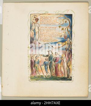 Canzoni di Innocenza e di esperienza: Il verde Ecchoing (secondo piatto) ca. 1825 William Blake inglese. Canzoni di Innocenza e di esperienza: Il verde Ecchoing (secondo piatto) 347904 Foto Stock