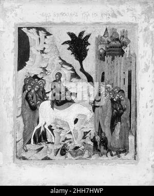 L'entrata di Cristo in Gerusalemme Pittore Russo Russo. Ingresso di Cristo in Gerusalemme 437566 Foto Stock