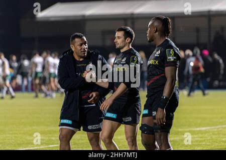 LONDRA, Regno Unito. 23th Jan, 2022. Durante LA EPCR Challenge Cup R4 Saracens vs London Irish allo StoneX Stadium domenica 23 gennaio 2022 a LONDRA, Regno Unito. Credit: Taka G Wu/Alamy Live News Foto Stock