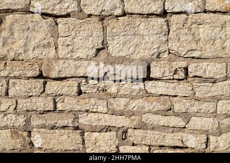 Frammento di un'antica fortezza medievale Foto Stock