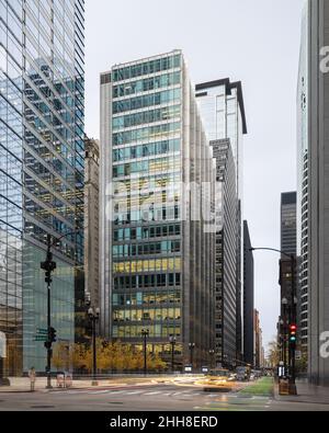 Inland Steel Building, progettato da Bruce Graham e Walter Netsch di Skidmore, Owings & Merrill Foto Stock