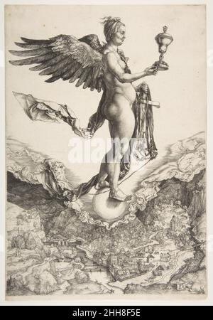 Nemesis (la Grande Fortuna) ca. 1501 Albrecht Dürer Tedesco. Nemesis (la Grande Fortuna) 391112 Foto Stock