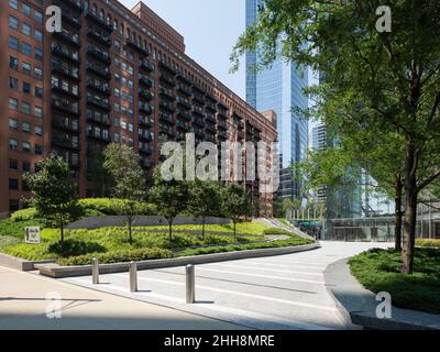 Paesaggio a 150 North Riverside Foto Stock