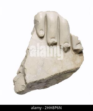 Frammento TOE ca. 1353–1336 a.C. nuovo Regno, periodo Amarna. Frammento della punta 549367 Foto Stock