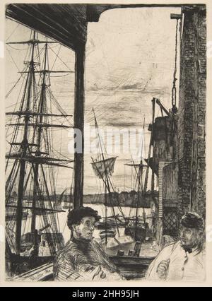 Rotherhithe (Wapping) 1860 James McNeill Whistler americano. Rotherhithe (Wapping) 348563 Foto Stock