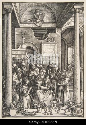 La glorificazione della Vergine, dalla vita della Vergine ca. 1502 Albrecht Dürer Tedesco. La glorificazione della Vergine, dalla vita della Vergine 387881 Foto Stock