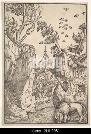 San Girolamo nel deserto ca. 1511 Hans Baldung (chiamato Hans Baldung Grien) Tedesco. San Girolamo nel deserto 416408 Foto Stock