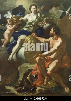 Francesco Solimena - Venere alla Forge di Vulcan, 1704. Foto Stock