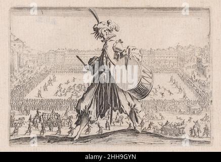 Le Jeu de Paume sur la Place Sainte-Croix, a Firenze (il gioco di tennis in Piazza Santa Croce a Firenze), da Les Caprices Serie B, la Nancy set 1617–20 Jacques Callot Francese. Le Jeu de Paume sur la Place Sainte-Croix, a Firenze (il gioco di tennis in Piazza Santa Croce a Firenze), da Les Caprices Serie B, il set Nancy. Les Caprices Series B. Jacques Callot (francese, Nancy 1592–1635 Nancy). 1617–20. Acquaforte; primo stato di due (Lieure). Stampa Foto Stock