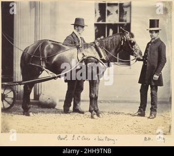Il reverendo L. C. Cure ed il suo Pony 1859 Alfred Capel Cure British. Il reverendo L. C. Cure e il suo Pony 265795 Foto Stock