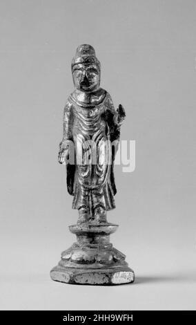 Buddha sullo Stand ca. 7th Corea del secolo. Buddha in piedi 57575 Foto Stock