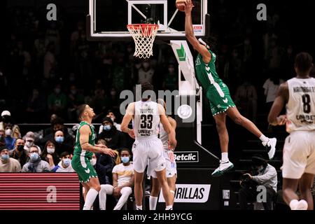 Chris HORTON (0) di Nanterre 92 durante il campionato francese, Betclic Elite Basketball match tra Paris Basketball e Nanterre 92 il 23 gennaio 2022 a Halle Georges Carpentier a Parigi, Francia - Foto Ann-Dee Lamour / CDP MEDIA / DPPI Foto Stock