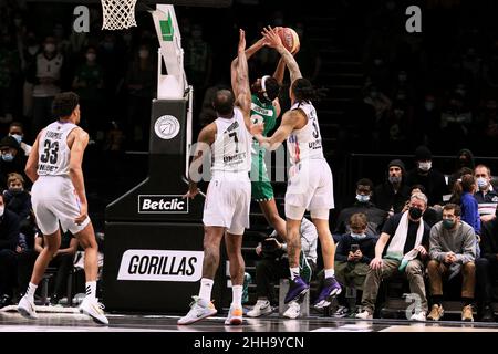 Chris HORTON (0) di Nanterre 92 durante il campionato francese, Betclic Elite Basketball match tra Paris Basketball e Nanterre 92 il 23 gennaio 2022 a Halle Georges Carpentier a Parigi, Francia - Foto Ann-Dee Lamour / CDP MEDIA / DPPI Foto Stock