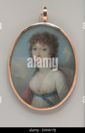 Ritratto di una Signora ca. 1805 Adolph Ulrich Wertmuller. Ritratto di una Signora. Adolph Ulrich Wertmuller (Stoccolma, 1751–1811, Naamans Creek, Delaware). Americano. CA. 1805. Olio su stagno Foto Stock