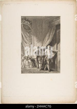 Le Magnifique, da Contes et nouvelles en vers par Jean de la Fontaine. A Paris, de l'imprimerie de P. Didot, l'an III de la République, 1795 1795 Jean-Baptiste Tilliard Francese. Le Magnifique, da Contes et nouvelles en vers par Jean de la Fontaine. A Paris, de l'imprimerie de P. Didot, l'an III de la République, 1795. Contes et nouvelles en vers par Jean de la Fontaine. A Paris, de l'imprimerie de P. Didot, l'an III de la République, 1795. Jean-Baptiste Tilliard (francese, 1740?–1813). 1795. Incisione e incisione; secondo stato di tre (Cohen). Pierre Didot l'ainé (francese, 1761–1853). Stampa Foto Stock