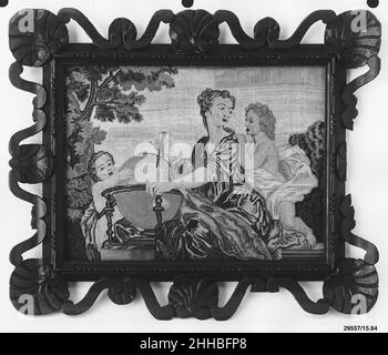 Immagine ricamata prima metà 18th secolo britannico. Immagine ricamata 219777 Foto Stock