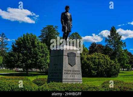 Foto del Monumento Generale maggiore John F Reynolds, Cimitero Nazionale di Gettysburg, Pennsylvania USA Foto Stock