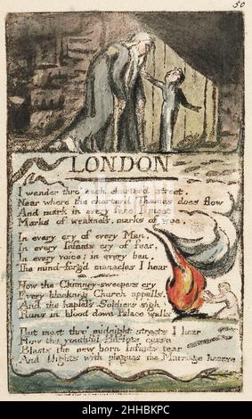 Canzoni di innocenza e di esperienza copia N oggetto 21 LONDRA. Foto Stock