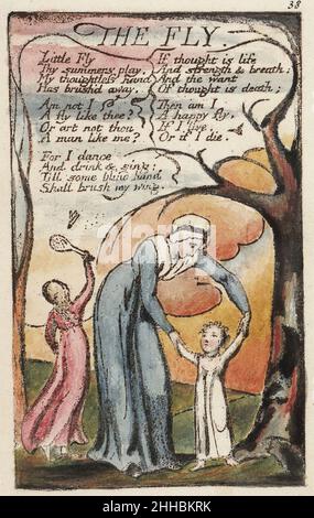 Canzoni di innocenza e di esperienza copia N oggetto 9 LA MOSCA. Foto Stock