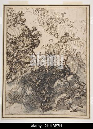 La caduta dei Giganti ca. 1663 Salvator Rosa Italian. La caduta dei Giganti 340644 Foto Stock