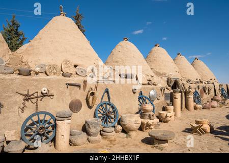 Case coniche tradizionali di Harran, Salli Urfa, Turchia Foto Stock