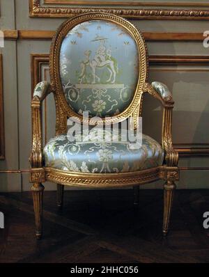 Poltrona (una delle quattro) (parte di un set) ca. 1770 Louis Delanois Francese. Poltrona (una di quattro) (parte di un set) 236092 Foto Stock