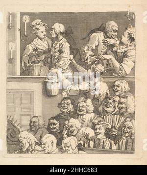 The Laughing Audience Dicembre 1733 William Hogarth British. Il pubblico di Laughing 392607 Foto Stock