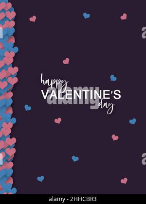 Bella carta per buon San Valentino, Foto Stock