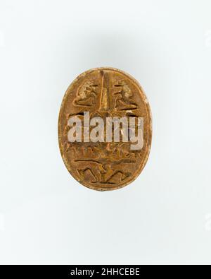 Scarab ca. 1295–1186 a.C. nuovo regno, Ramesside. Scarab. Ca. 1295–1186 A.C. Steatite. Nuovo Regno, Ramesside. Dall'Egitto. Dynasty 19 Foto Stock