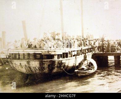 Truppe spagnole evacuano l'Avana, guerra spagnolo-americana, aprile-agosto 1898 (26310995755). Foto Stock