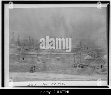 Spindletop (Spindletop, Beaumont, Port Arthur, e nelle vicinanze, Texas - industria petrolifera). Foto Stock