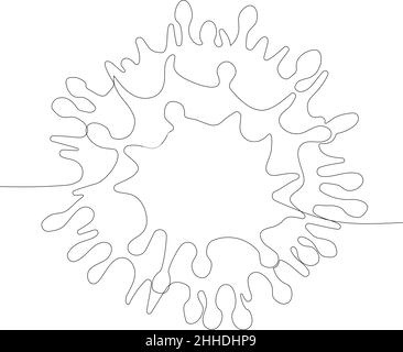 Icona del coronavirus. Cartello SARS Covid-19 Illustrazione Vettoriale