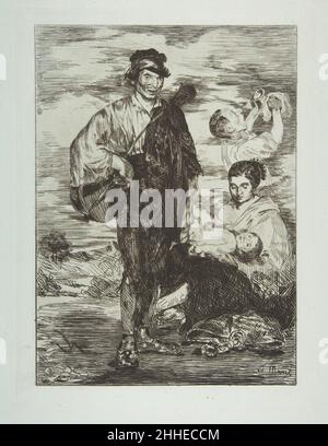 Gli Zingari (Les Gitanos) 1862 Edouard Manet Francese. Gli Zingari (Les Gitanos) 337449 Foto Stock