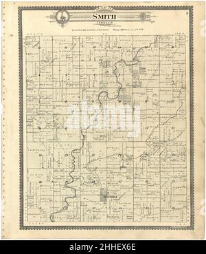 Standard atlas of Worth County, Missouri - incluso un libro plat dei villaggi, città e città della contea, mappa dello stato, Stati Uniti e mondo, Patrons directory, riferimento Foto Stock