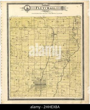 Standard atlas of Worth County, Missouri - incluso un libro plat dei villaggi, città e città della contea, mappa dello stato, Stati Uniti e mondo, Patrons directory, riferimento Foto Stock