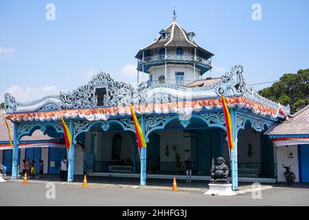 Solo - agosto 2023: Keraton Surakarta Hadingrat è il Palazzo ufficiale del Surakarta Hadingrat Sunanate che si trova nella città di Surakarta Foto Stock