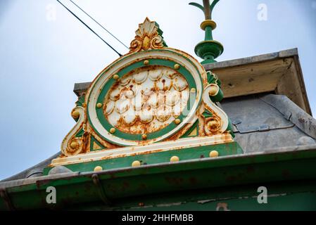 Rifugio mare, North Shore, Blackpool, Lancashire, Regno Unito Foto Stock