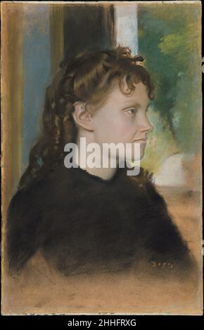 Madame Théodore Gobillard (Yves Morisot, 1838–1893) 1869 Edgar Degas Francese. Madame Théodore Gobillard (Yves Morisot, 1838–1893) 334345 Foto Stock